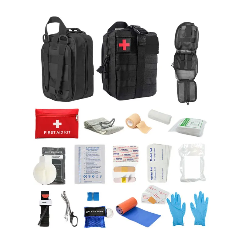 Professional Survival Gear and Equipment Emergency Survival Kit and First Aid Kit for Camping Outdoor Adventure
