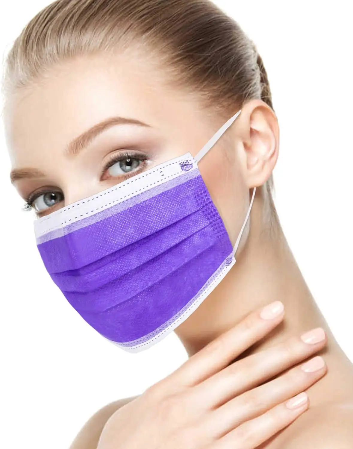 ASTM F2100 Medical Facemasks Good Protective Level 1 Disposable Masks 3 Ply Surgical Masks
