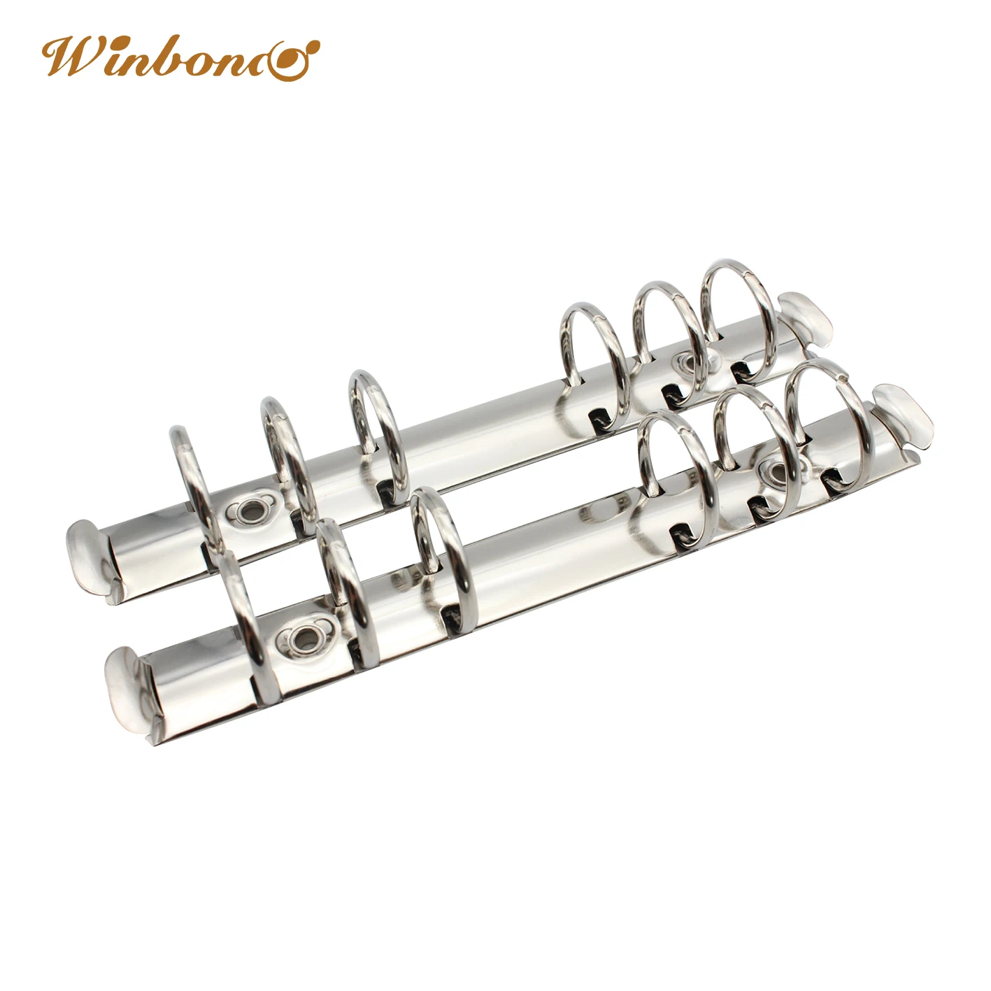 Factory Custom Color 6 Ring Mechanism Stationery Hollow Metal Binder Clips 6 Ring Binder Clip