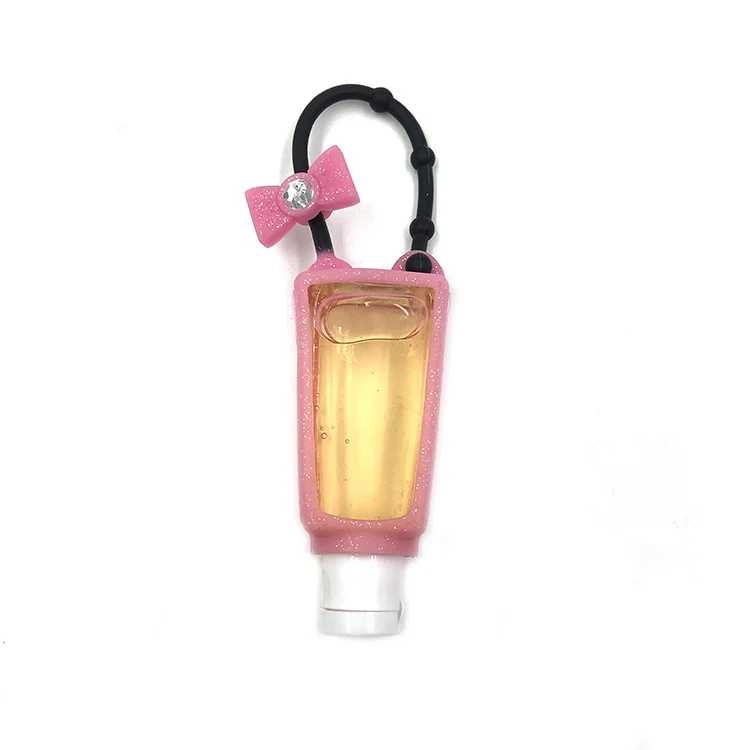 Wholesale Mini Pocket Alcohol Cleaning Waterless Gel With Custom Elephant Shaped Silicone Holder