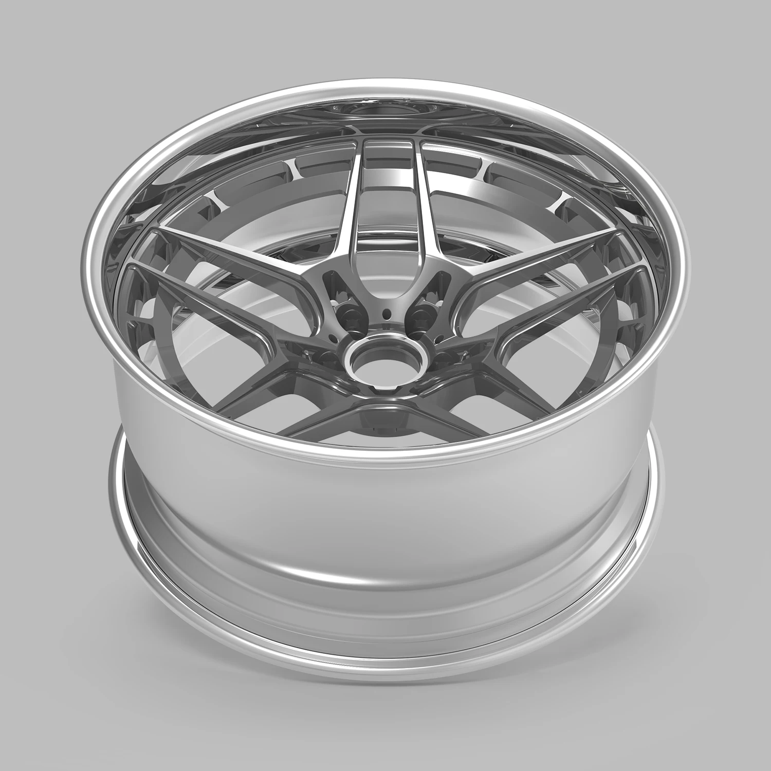 High Performance Custom Size New Design Aluminum Forged 2 Piece Wheels