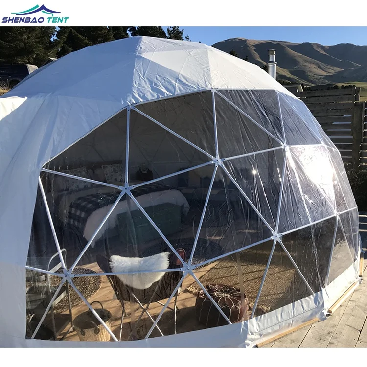 Factory Price Transparent and White Pvc Geodesic Garden Sphere Dome Tent Gazebo	 for Outdoor
