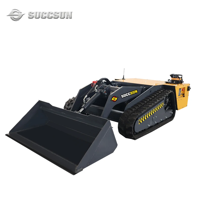 Electric micro loader suitable for narrow space operation turning in place wireless remote control small electric loader