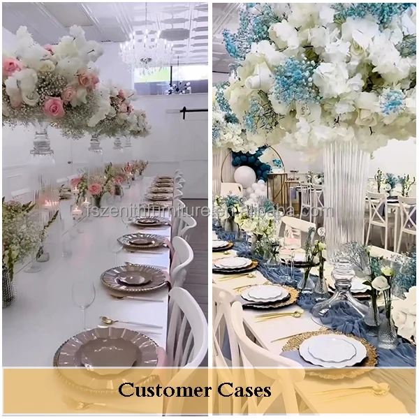 Wedding Centerpiece Decorative Clear Acrylic Flower Vase for Home Decoration