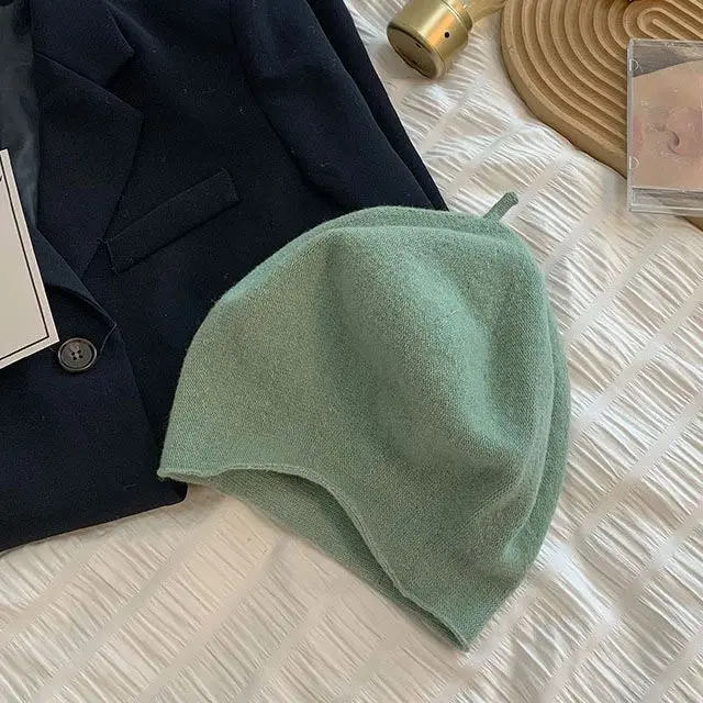 New Fashion Mens Beanie Winter Knit Hat Boy Skullcap Sailor Cap Cuffs Retro Navy Short Hat Solid Color Unisex Autumn Warm Cap