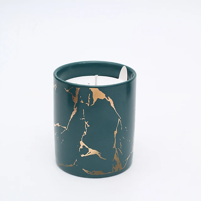 Лидер продаж 8*9 5 см цилиндр из черного мрамора пчелиный воск карамель Ароматизированная Подарочная коробка купить ароматизированные свечи оптом