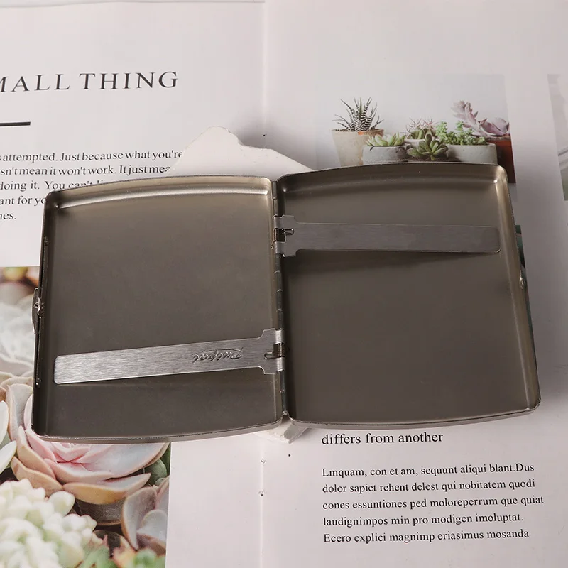 FuTeng Wholesale Waterproof Cigarette Case Pocket Cigarette Box Custom Logo Metal Storage Tobacco Box Smoking Accessories