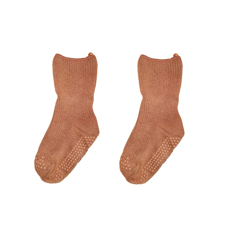Wholesales Vivid Color Autumn And Winter Warm Children Socks Kids Sports Floor Anti-slip Baby Socks