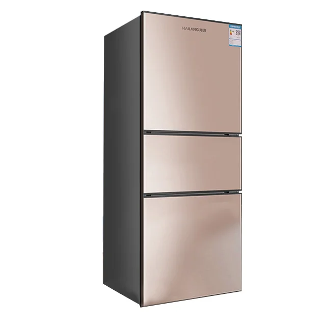 Home Appliances Refrigerators French Triple Door Refrigerator With Light Fast Freeze Fridge