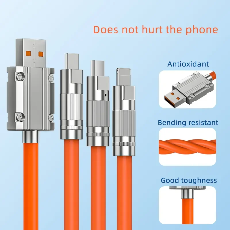 USB-кабель для быстрой зарядки 3in1 6 А