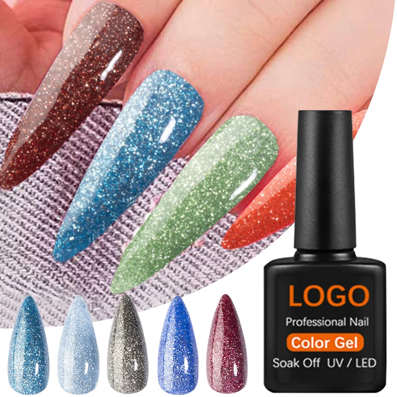 Professional Set For Design Create Your Own Brand Painting Glitter Bulk Disco Soak Off Art Cat Magnetic Nail Polish Uv Gel