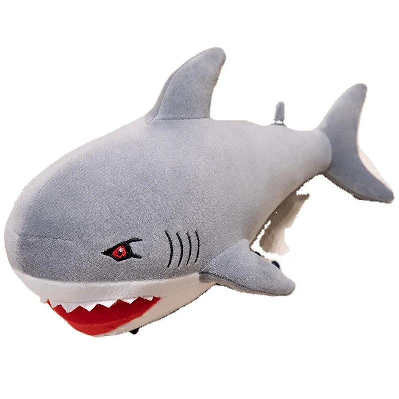Multi Colors Luminous Shark and White Whale Pillow Anime Plush Toys Soft Cute Stuffed Animals Doll