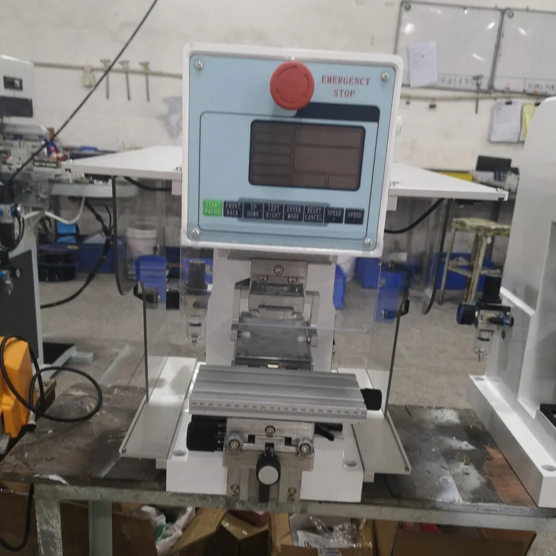 Small Automatic Logo Pad Printing Machine/ One color seal ink cup pad printer/ Tampo Printer In China