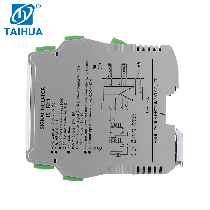 China Supply Tc Temperature Isolated Transmitter 4-20mA Thermocouple Temperature Isolated Transducer