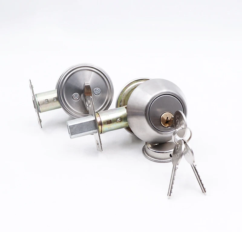 Stainless Steel Keyed entry door Tubular knob cylindrical door lock for safe