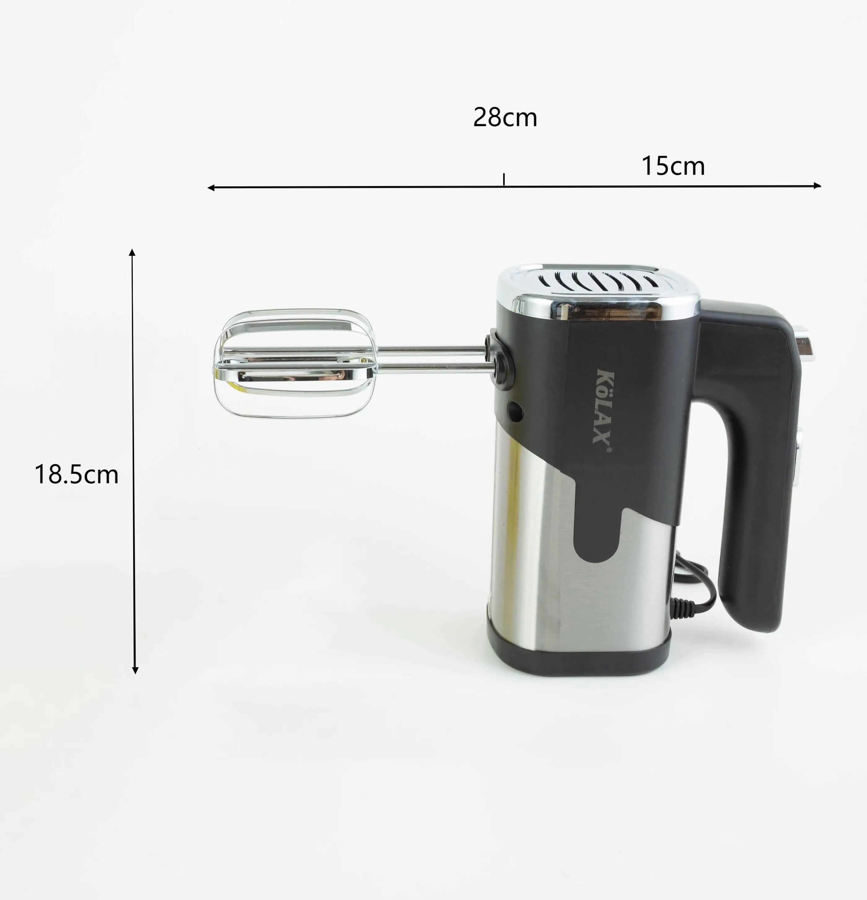 KOLAX Wholesale Black Hand Held Mixer 5 Speed One Button Eject Design High Quality Hand Mixer Blender