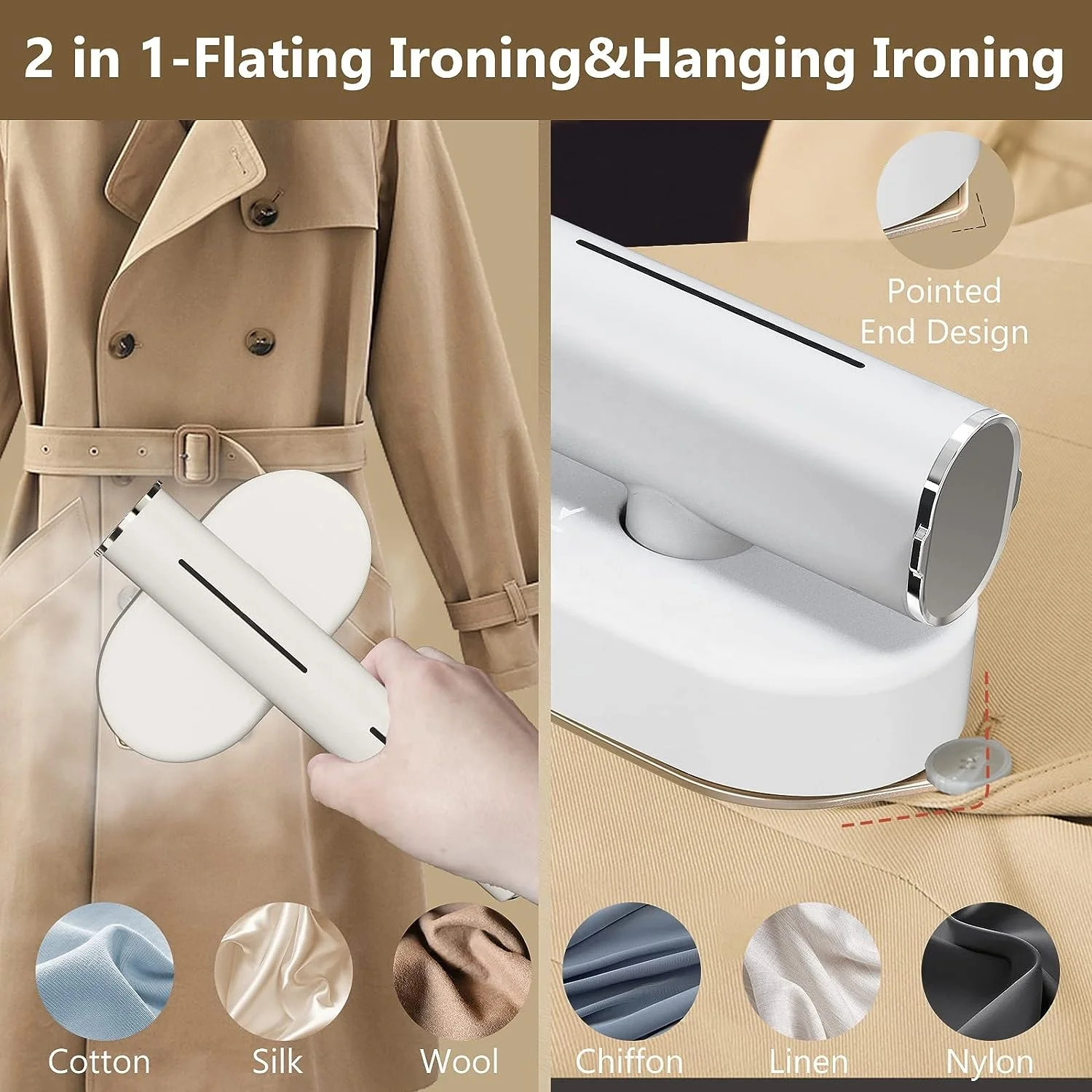 New design Portable Home Travel Steamer Iron For Clothes Electric Fabric Clothing Handheld Garment Steamers