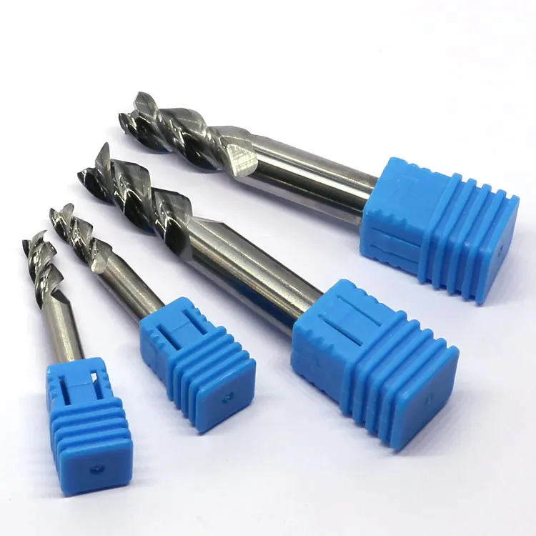 Aluminum Cutting Solid Carbide Square Endmills dia 1mm--3mm