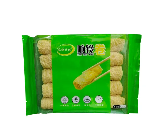 Factory Wholesale Tofu Skin 120g*32  Hot Pot Bell Rolls Delicious Chinese Hot Pot Dish