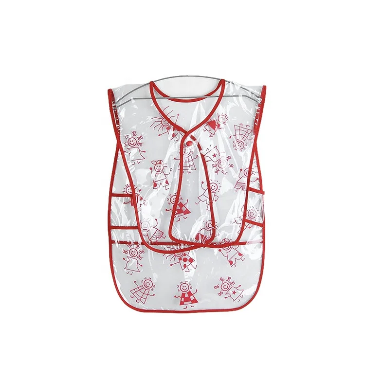 Smock Art Painting Drawing Waterproof Artist PVC Kids Aprons