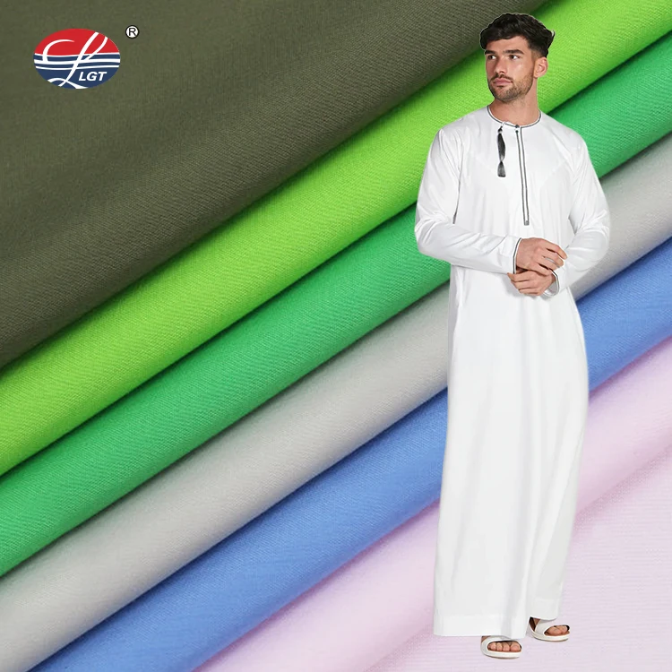 Microfiber Fabric Nida Thobe Oman Arabian Robe fabric Muslim men Islamic Clothing Arab Abaya thobe fabric material