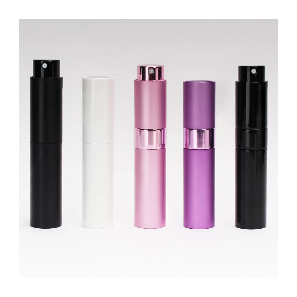8ml 10ml Perfume Atomizer Empty Rotating Perfume Bottles Refillable Glass With Spray