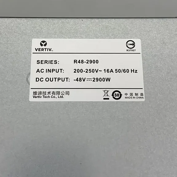 New and original Emerson/Vertiv 48V 2900W R48-2900U rectifier module Emerson Rectifier r48-2900u