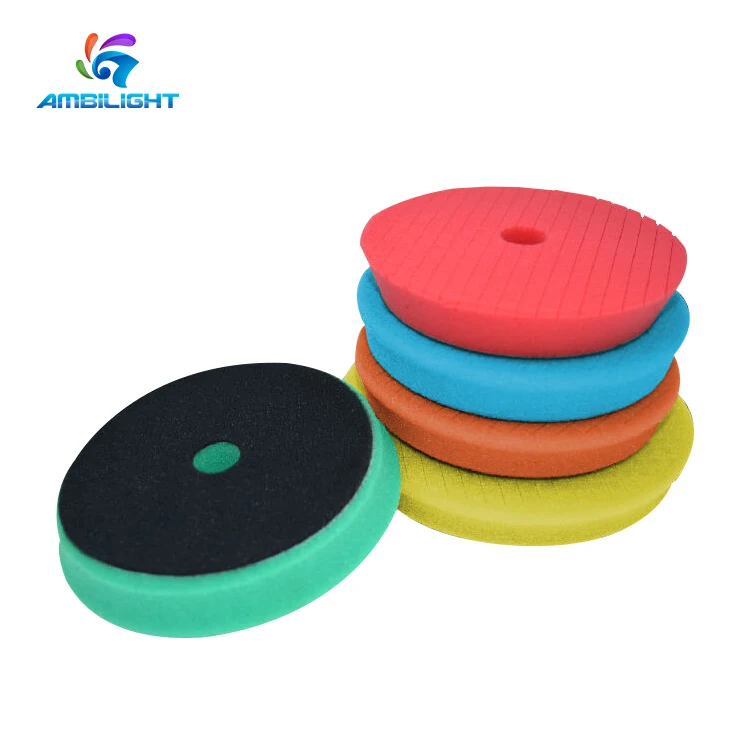 Factory Direct Wholesale Grid Foam Buffing Pads Car Detailing Sponge Polishing Pad for DA RO GA Polisher