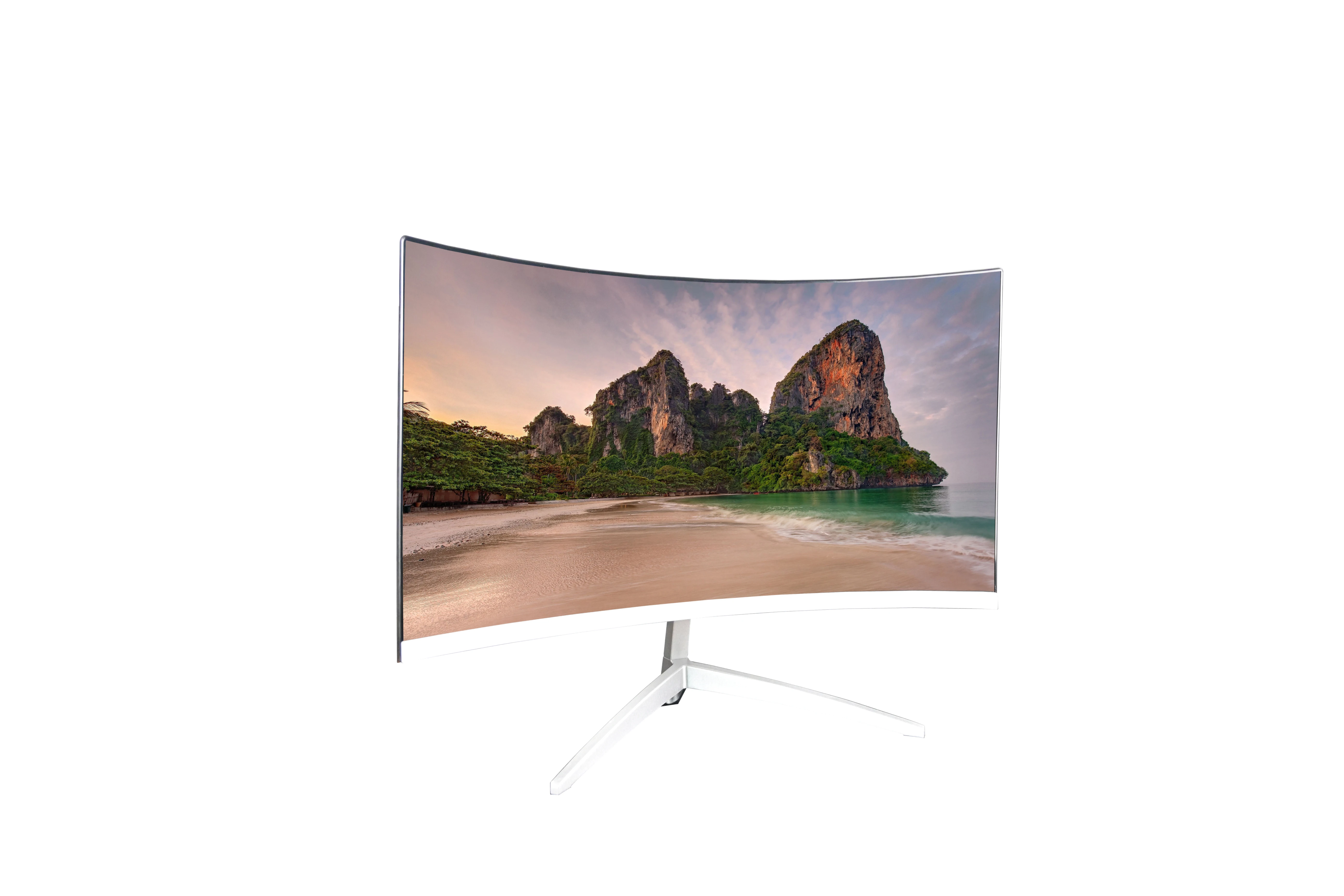 Hot Sell Wide Screen 24 Inch 75hz led 1080P PC  Curved Office  Desktop Monitor