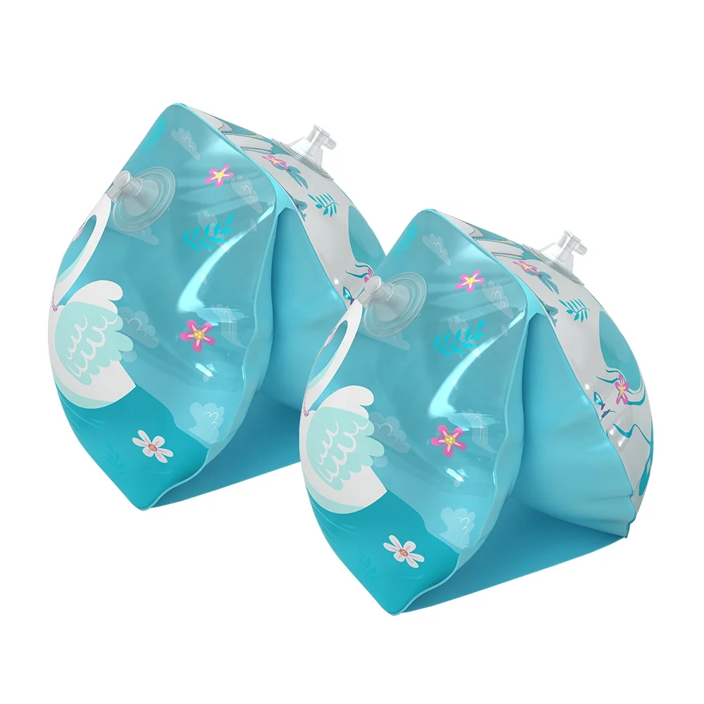 Factory Custom Cartoon Animal Swimming Arm Float Ring Learning Swim Training Aids Inflatable Arm Float