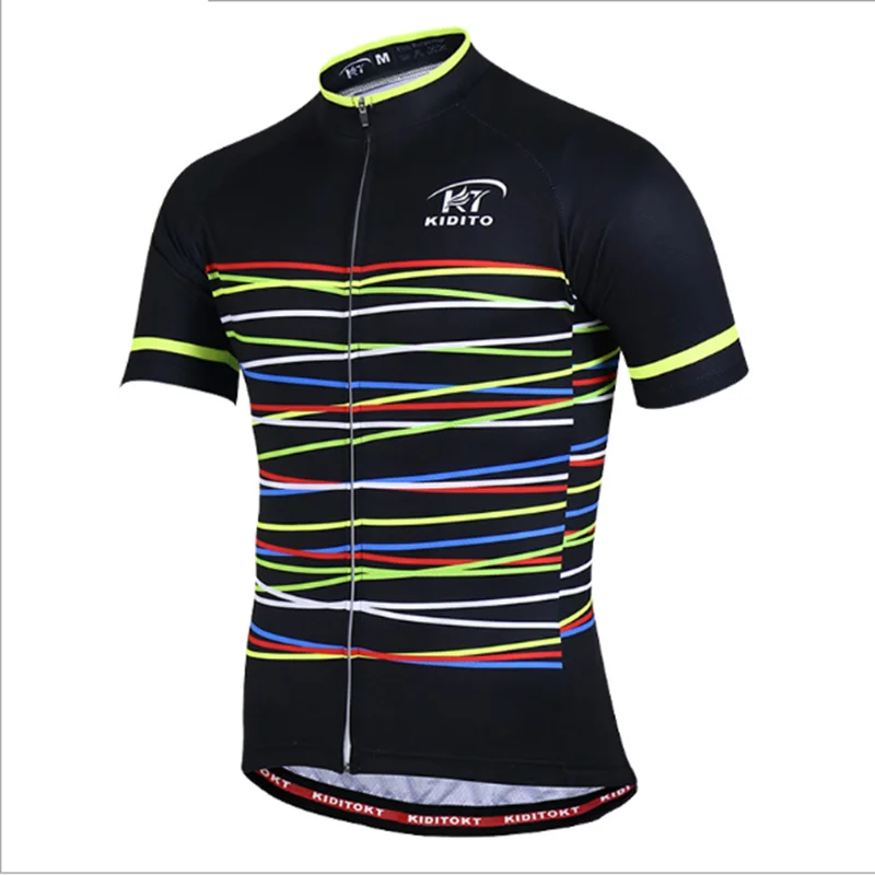 Factory Supply Zipper Summer Biking Tops Short Sleeve UV resistant Quick Dry  Cycling T-shirt
