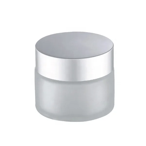 factory RUIPACK wholesale 15ml Frosted Glass Jar with Aluminum Lid for Hot Selling Glass Container manufacturer