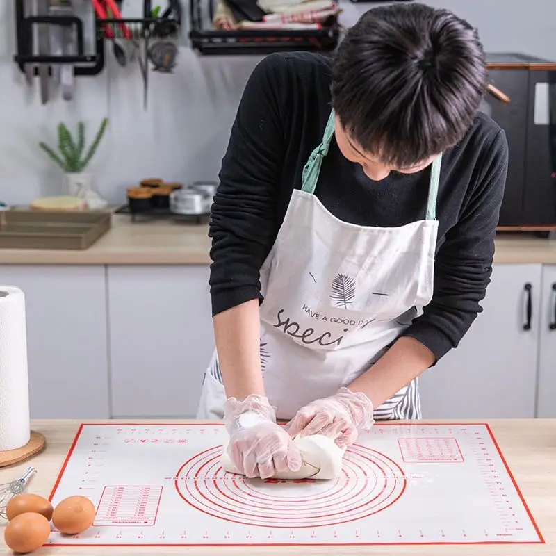 Лидер продаж Amazon, кухонный антипригарный силиконовый коврик для теста, силиконовый коврик для выпечки кондитерских изделий с измерениями