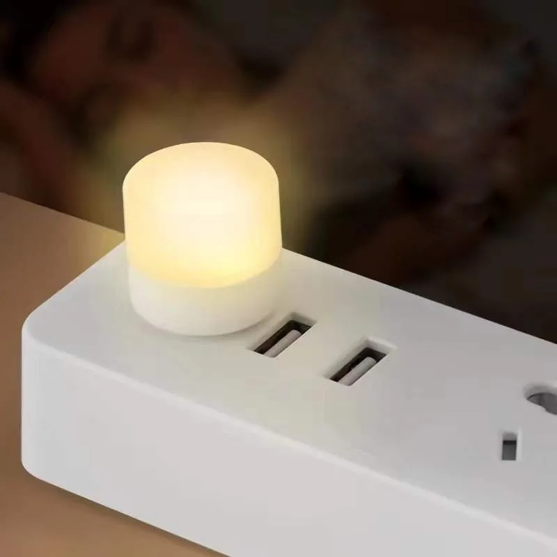 Лампа с разъемом USB для компьютера маленький светильник чтения со светодиодной подсветкой круглый ночной Светильник зарядкой от