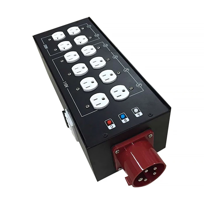 32A input power splitter switchboard for electric distro