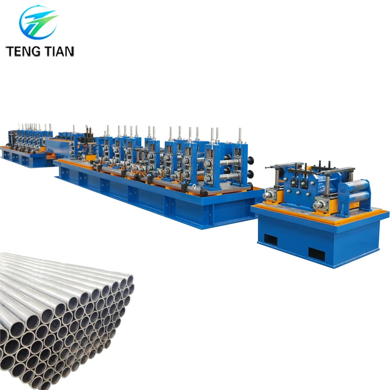 76mm steel MS pipe making machine with quick change roller system