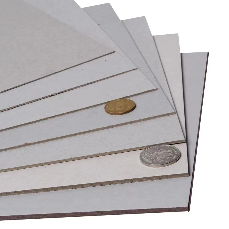 Wholesale Grey Paper Board 0.5MM 1MM 2MM 3MM 4MM  Thick Grey Chipboard