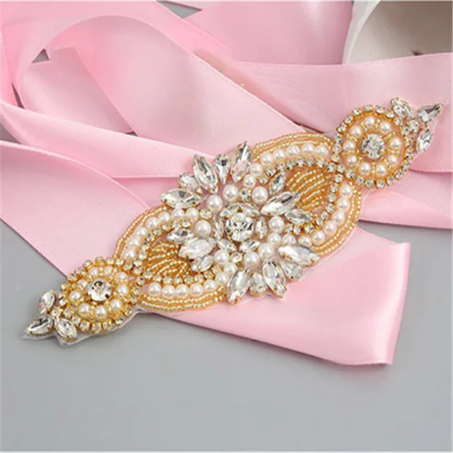 wedding bridal dress fashion wholesale pearl rhinestone applique for bridal party wedding evening decoration
