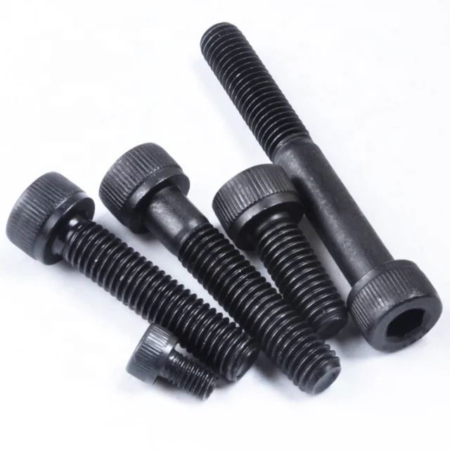 black oxide hardened steel grade 12.9 din 912 hexagon socket bolt