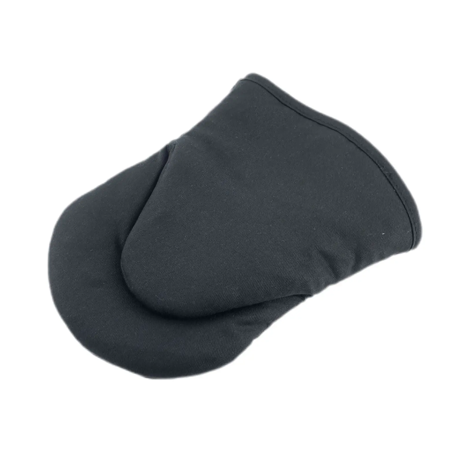 Черная термостойкая стеганая варежка duckbill для выпечки, кухонная варежка для духовки, набор с держателем для кастрюли и махровой подкладкой, варежка для духовки