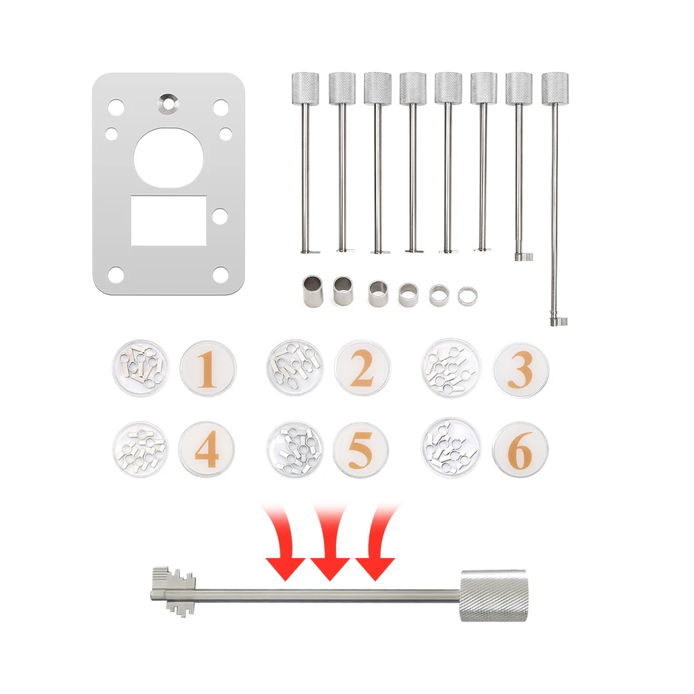 8 pcs DIMEIXI stainless steels For Vault Door Special Quick Open Set Locksmith supplies Maintenance Tools