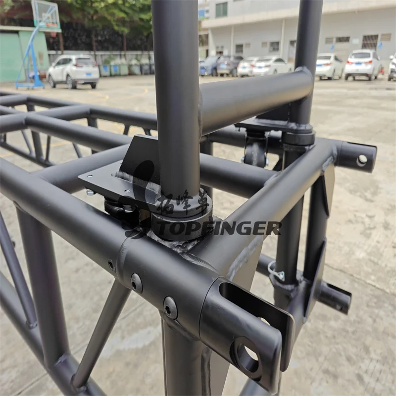 Topfinger 2024 hot sell 5ft 8ft 10ft aluminum pre-rig rectangular truss with removable rolling base system pre rig truss
