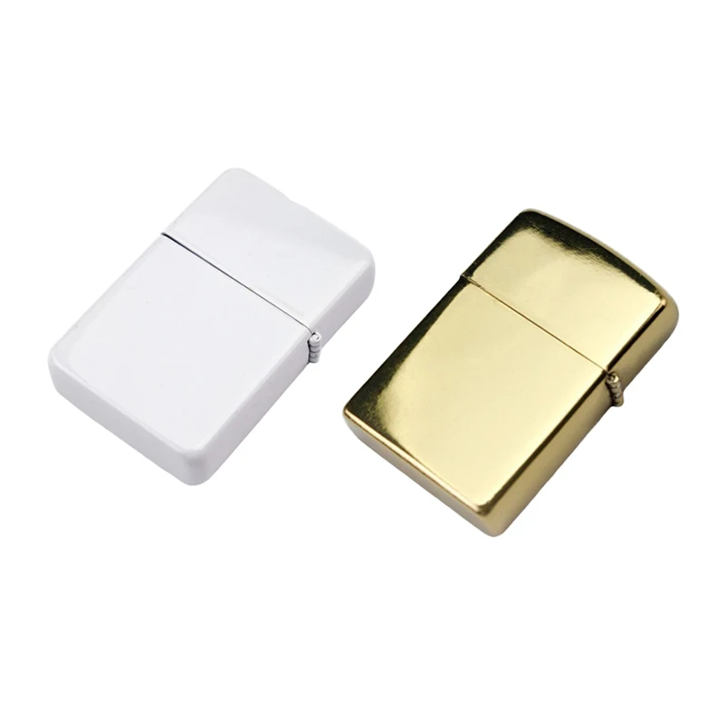 Hot sell candle smoking customized sublimation blank gold lighters metal lighter