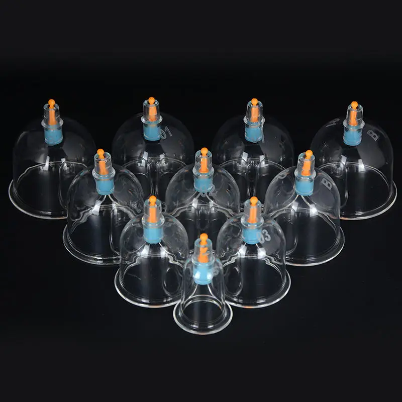 PZ Cupping Cups Vacuum Cupping with Customized Wholesale Single Size Body Ce PS OEM Transparent Lancet and Cupping Pump 2 in 1