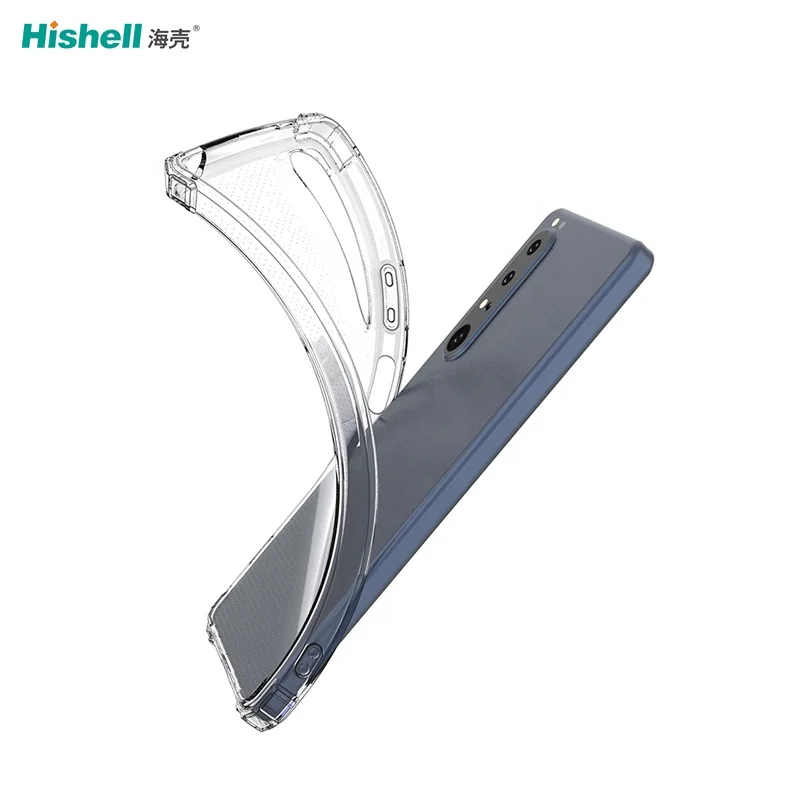 Clear Anti Yellow Air Cushion Airbag TPU Shockproof Transparent Mobile Cell Phone Case Cover For Sony Xperia 1 III