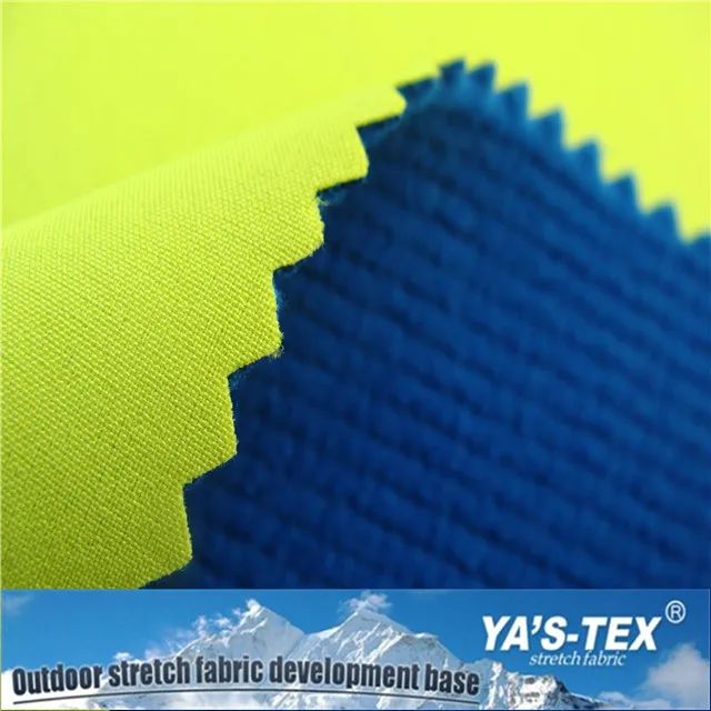 
Polyester spandex laminated TPU bonded polar fleece soft shell fabric for Jacket 
