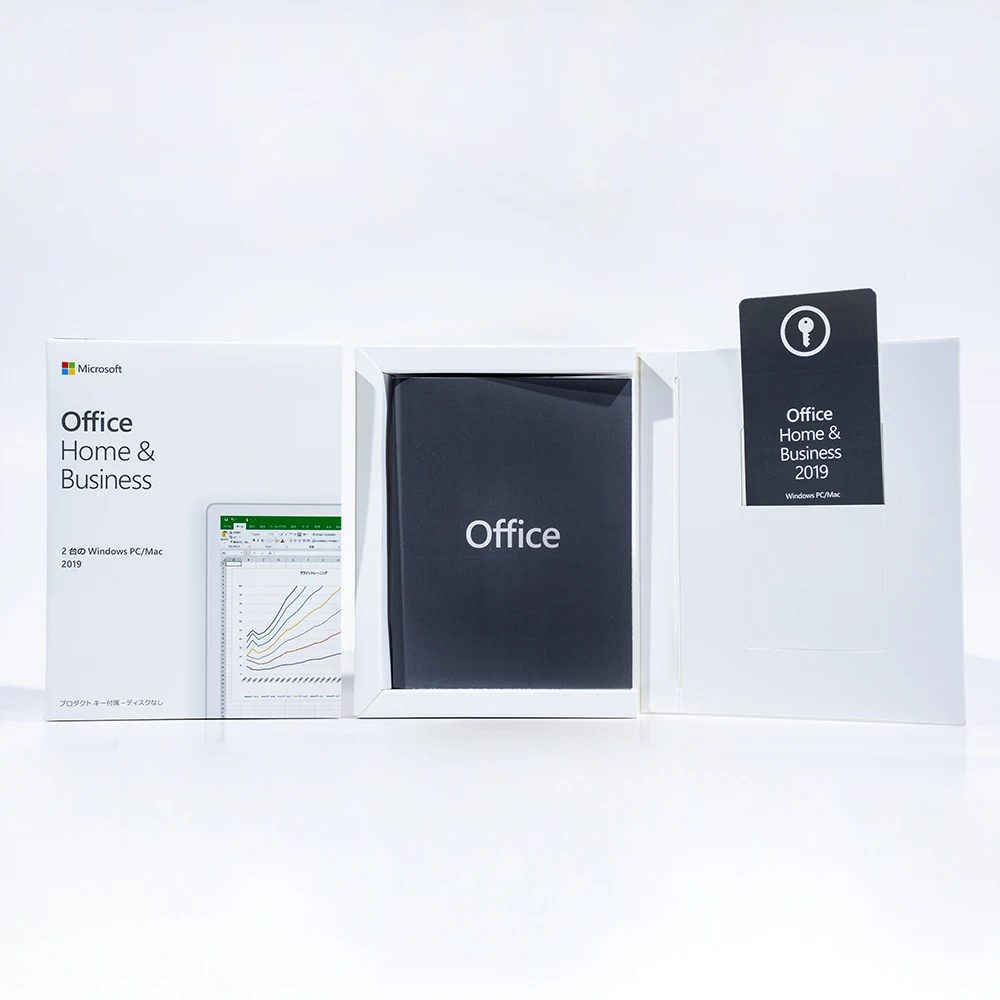 Wholesale Microsoft Office 2019 Home and Business for  PC    Retail  Box  with DVD and key card Download 100%  activation
