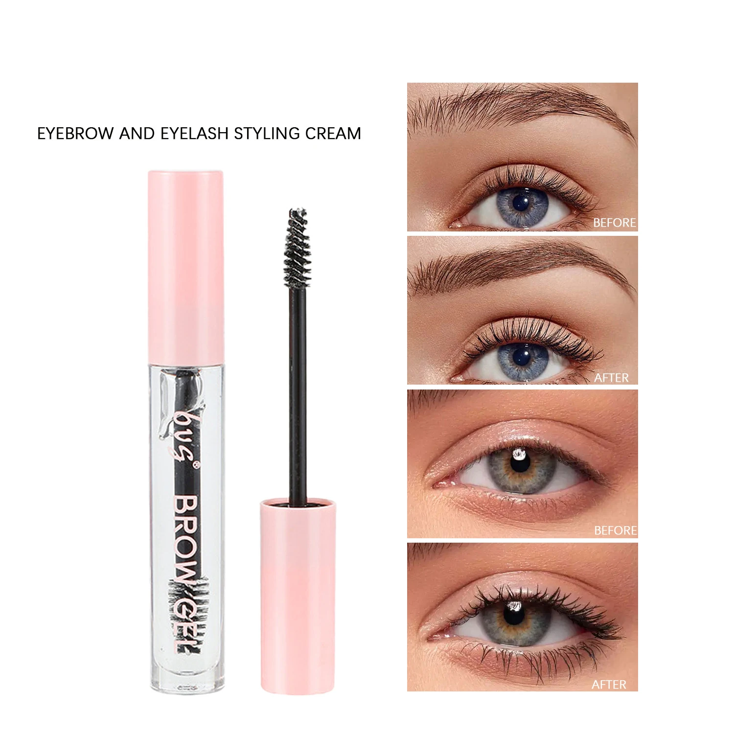 Clear Waterproof Sweat-Proof Cruelty-Free Vegan Eyebrow Fixing Gel Private Label Long Lasting Eyebrow Setting Gel