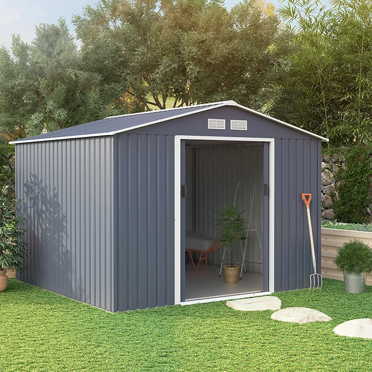 
strong durable 15 years warranty 11*10FT tool sheds metal garden house 