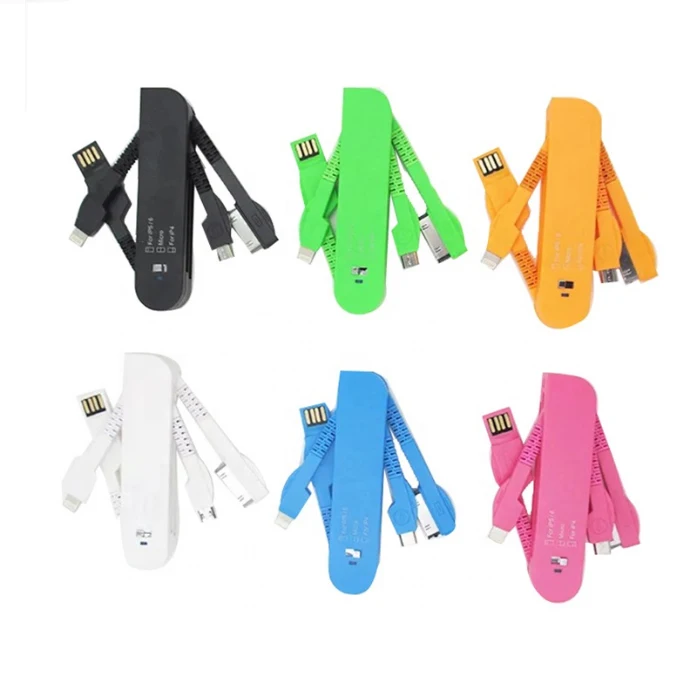 Free Shipping 1.5A-2A mini usb cable 3 in 1 Data Sync Charging Cable For 8 Pin Micro usb Type C usb charger